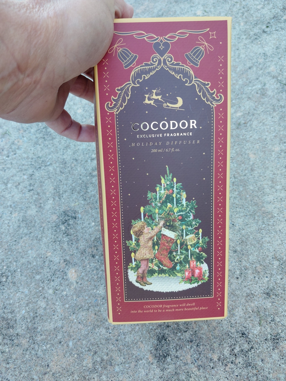 Cocodor Holiday Christmas White Jasmine Pointesttia Reed Diffuser 6.7 Oz